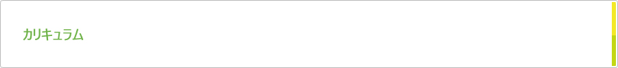 カリキュラム